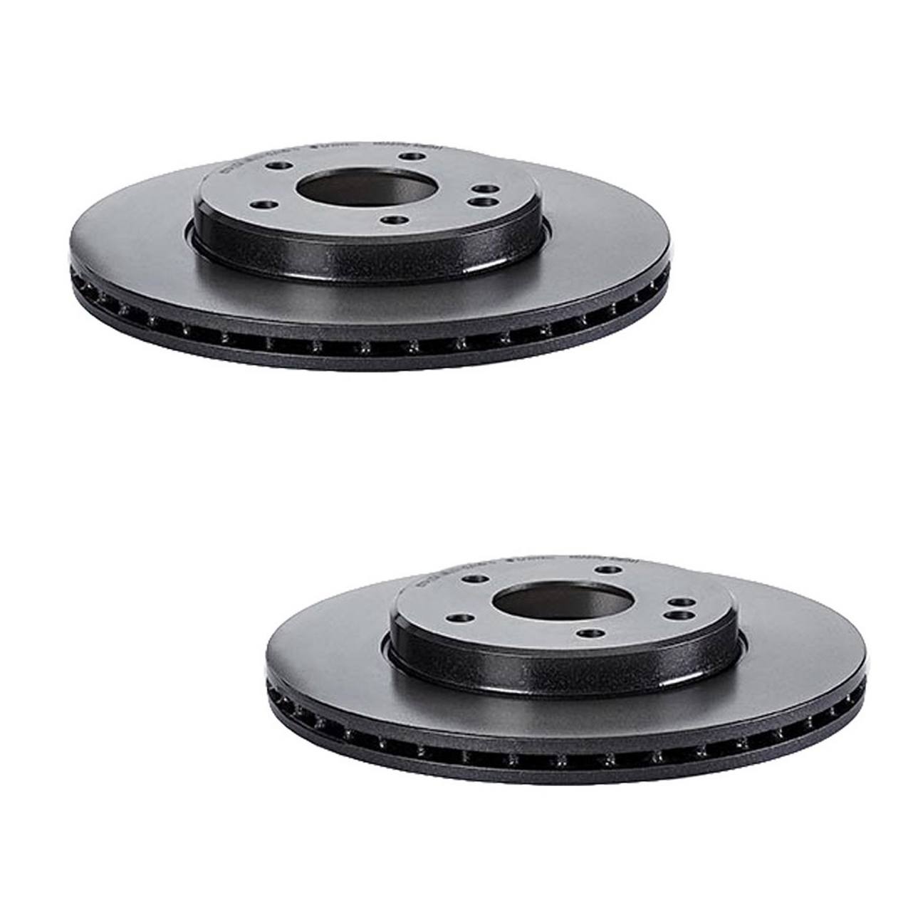 Mercedes Brakes Kit - Pads & Rotors Front and Rear (248mm/258mm) (Ceramic) 202423001264 - Brembo 1597998KIT